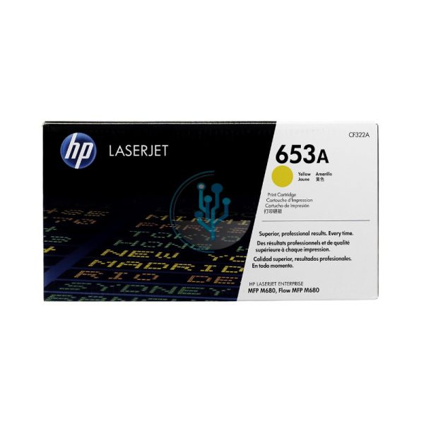 Toner HP CF322A (653A) Enterprise Flow M680DN Yellow 16,500 Páginas