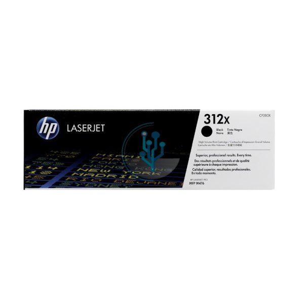 Toner HP CF380X (312X) LaserJet M476 Negro 4,400 Páginas