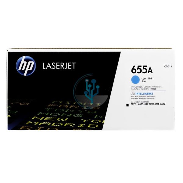 Toner HP CF451A (655A) Cyan M652, M681 10,500 Páginas