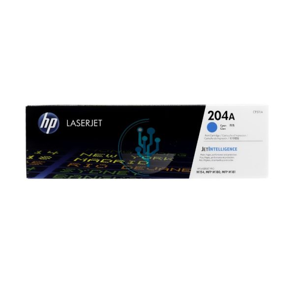 Toner HP CF511A (204A) LaserJet Pro M154 Cyan 900 Páginas