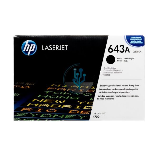 Toner HP Q5950A (643A) LaserJet 4700 Black 11,000 Páginas