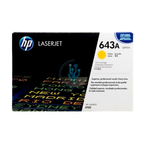Toner HP Q5952A (643A) LaserJet 4700 Yellow 10,000 Páginas