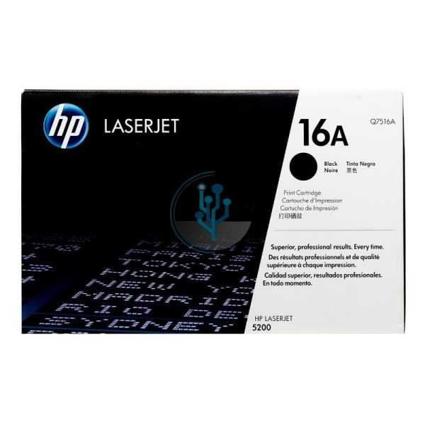 Toner HP Q7516A (16A) LaserJet 5200 Negro 12,000 paginas