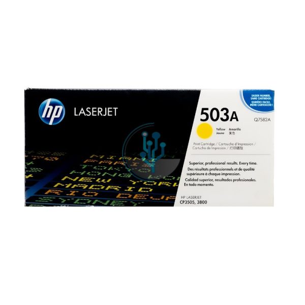 Toner HP Q7582A (503a) LaserJet 3800 Yellow 6,000 Páginas