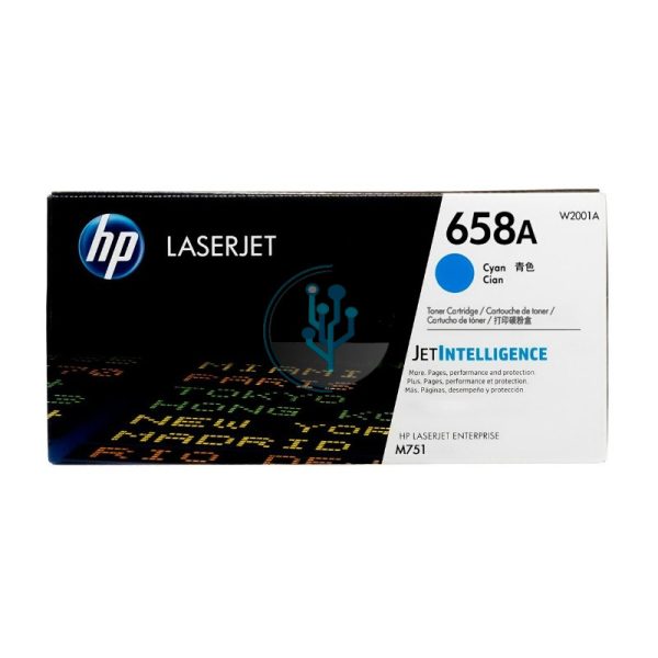 Toner HP W2001A (658A) LaserJet m751 Cyan 6,000 Páginas