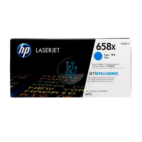 Toner HP W2001X (658X) LaserJet m751 Cyan 28,000 Páginas