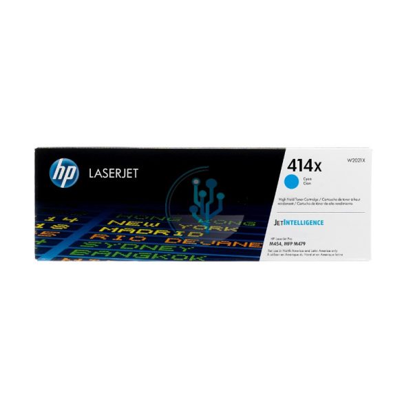 Toner HP W2021X (414X) M479dw, M454 Cyan 6,000 Paginas