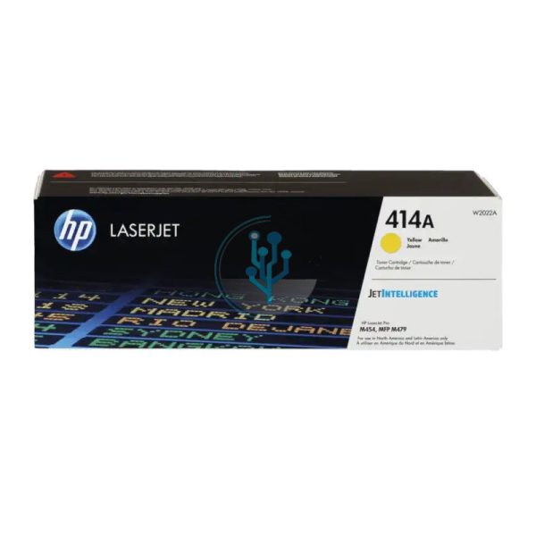 Toner HP W2022A (414A) M479dw, M454 Yellow 2,100 Paginas