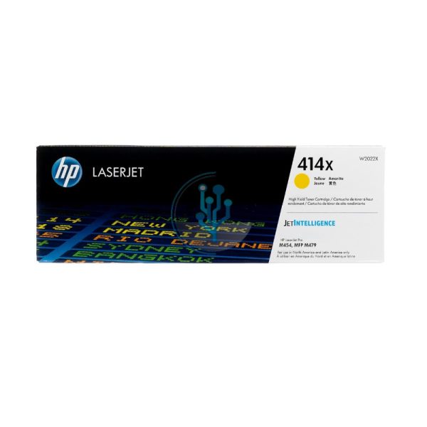 Toner HP W2022X (414X) M479dw, M454 Yellow 6,000 Paginas