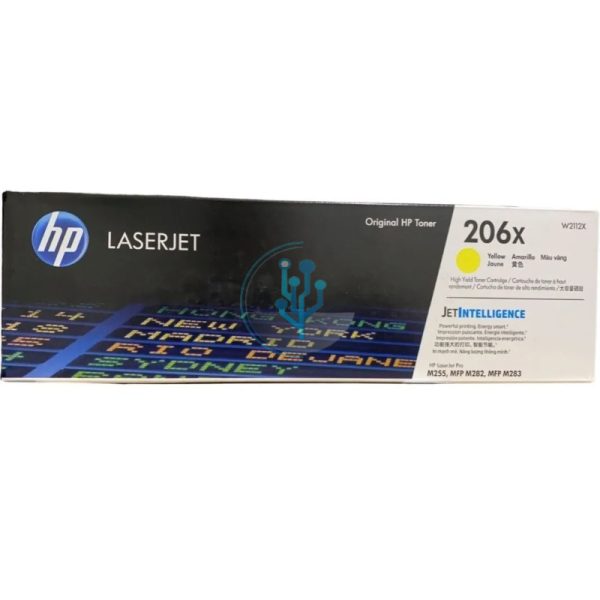 Toner HP W2112X (206x) M255, M283fdw Yellow 2,450 Paginas