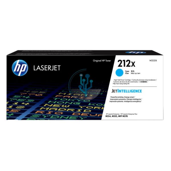 Toner HP W2121X (212x) M554DN / M555DN Cyan 10,000 Paginas