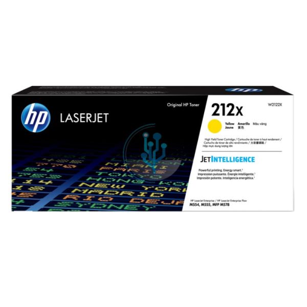 Toner HP W2122X (212x) M554DN / M555DN Yellow 10,000 Paginas