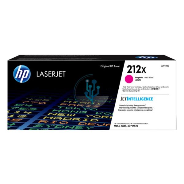 Toner HP W2123X (212x) M554DN / M555DN Magenta 10,000 Paginas