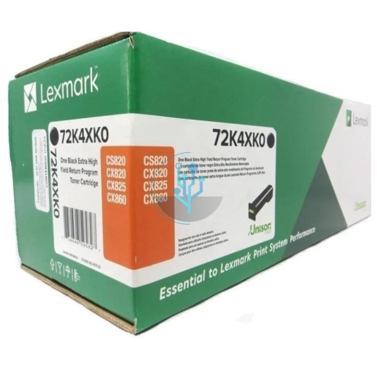 Toner Lexmark 72K4XK0 Black CX820DE, CX860DE 33,000 Paginas