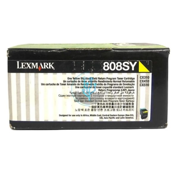 Toner Lexmark 80C8SY0 Yellow CX410de, CX510dhe 2,000 paginas