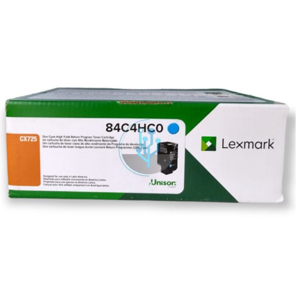 Toner Lexmark 84C4HC0 CX725dhe Cyan 16,000 Paginas