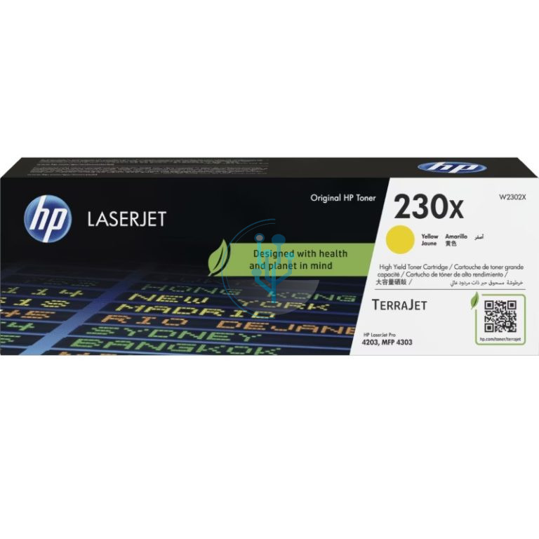 Toner HP W2302X (230x) LaserJet 4303 Yellow 5,500 paginas