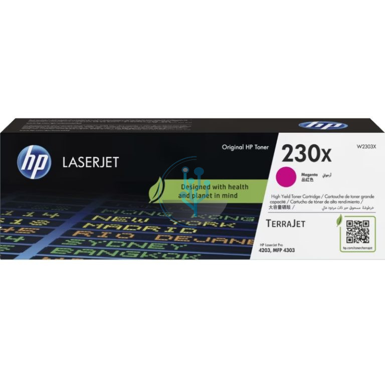 Toner HP W2303X (230x) LaserJet 4303 Magenta 5,500 paginas