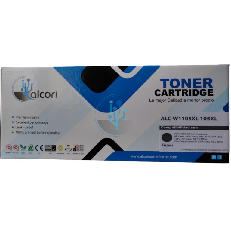 Toner HP Compatible W1105XL 105xl 107w,135w, 137fnw 5k.
