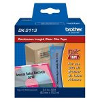 Rollo Continuo Brother DK-2113 62mm, Fondo Transparente
