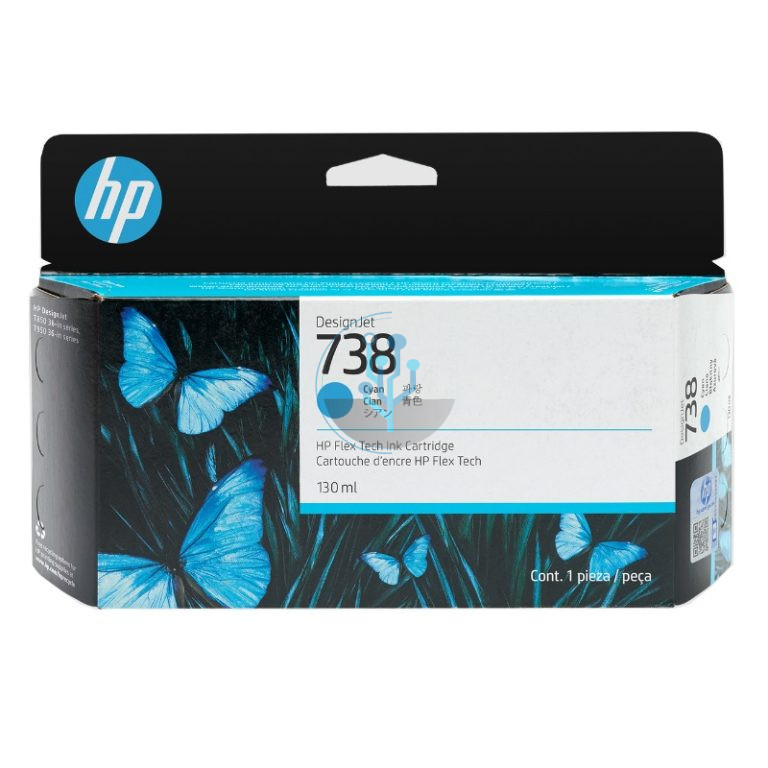 Tinta HP 498N5A (738) Cyan DesignJet T850, T950 130ml.