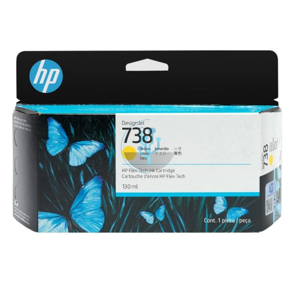 Tinta HP 498N7A (738) Yellow t850 130ml.