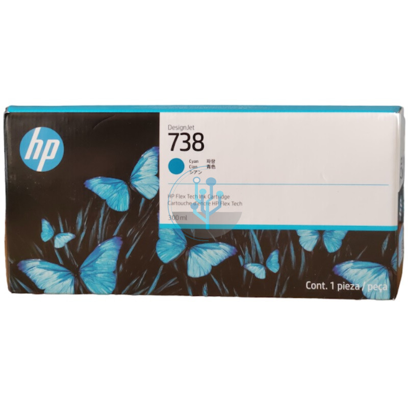 Tinta HP 676M6A (738) Cyan DesignJet T850, T950 300ml.