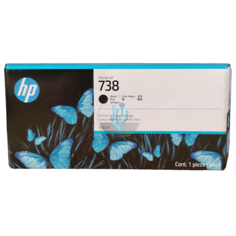 Tinta HP 498N8A (738) Negro DesignJet T850, T950 300ml.