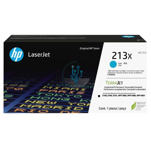 Toner HP W2131X (213x) L.J. 5800 Cyan 6,000 paginas