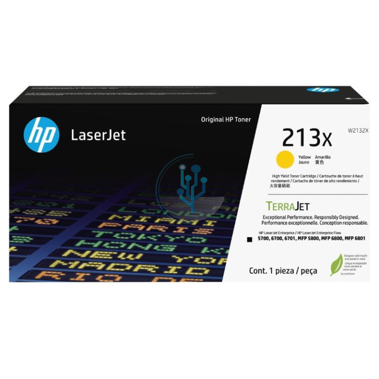 Toner HP W2132X (213x) L.J. 5800 Yellow 6,000 Paginas
