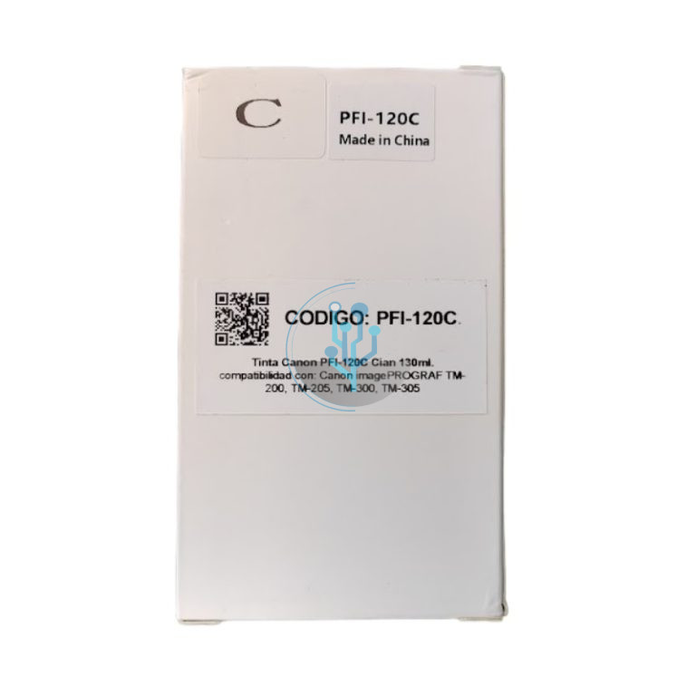 Tinta Canon Compatible PFI-120C Cian Tm205 130ml.