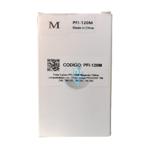 Tinta Canon Compatible PFI-120M Magenta tm205 130ml.