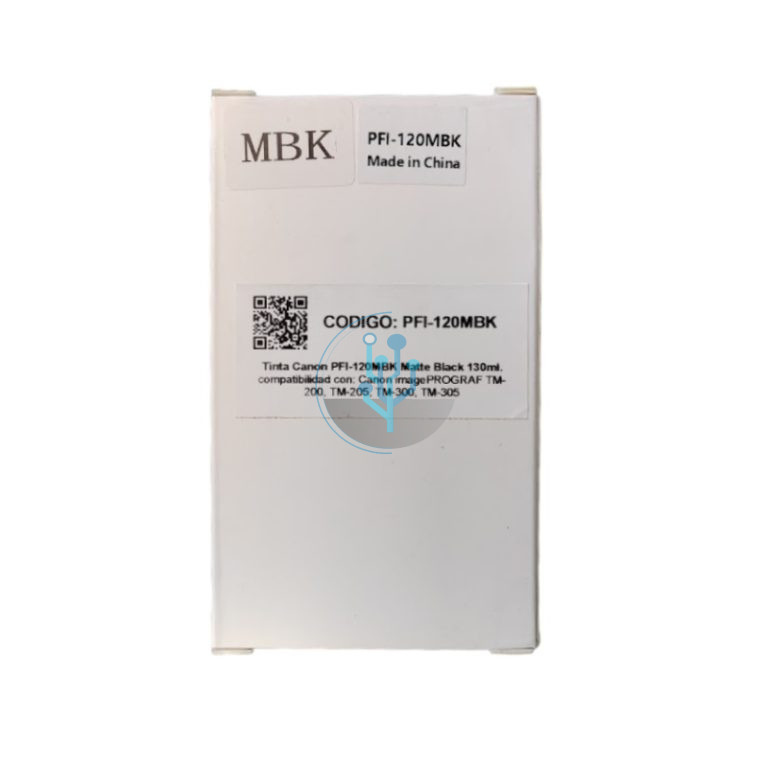 Tinta Canon Compatible PFI-120MBK Matte Black 130ml.