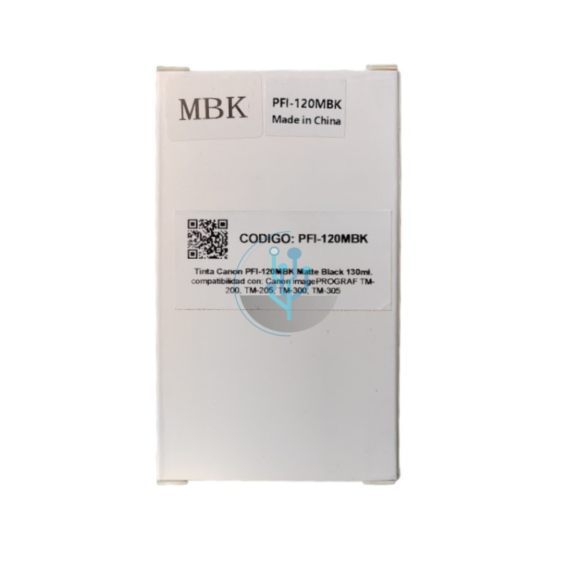 Tinta Canon Compatible PFI-120MBK Matte Black 130ml.