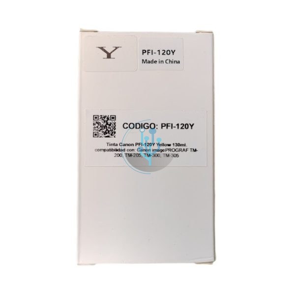 Tinta Canon Compatible PFI-120Y Yellow tm205 130ml.