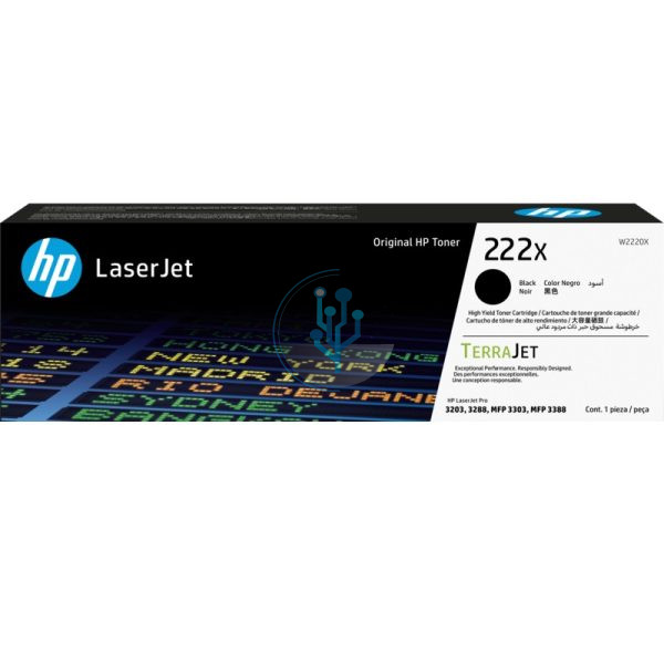 Toner HP W2220X 222x Negro.