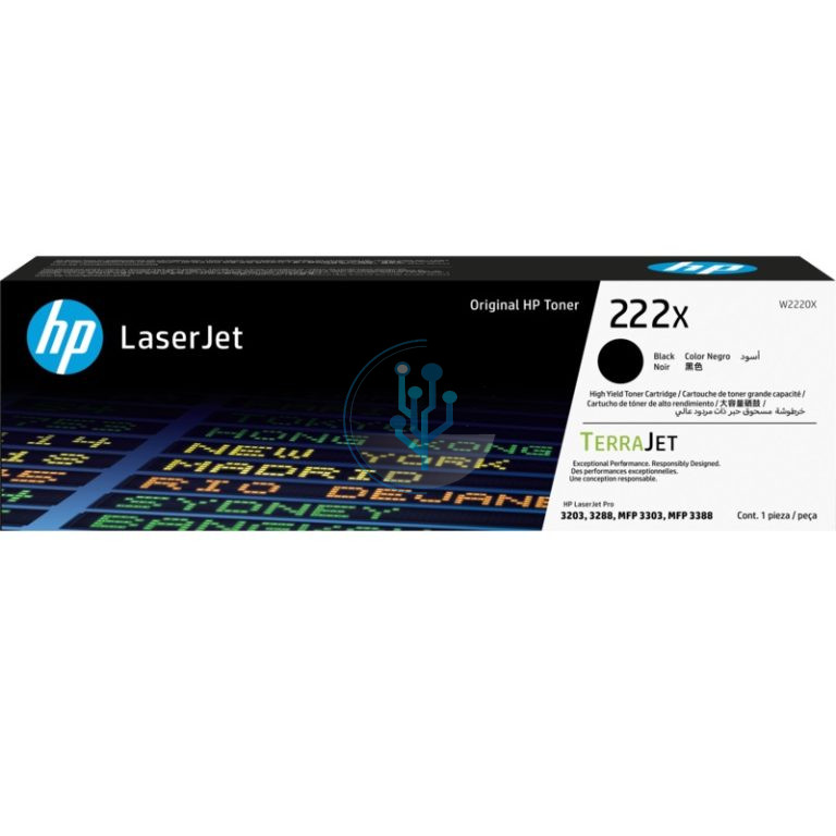 Toner HP W2220X 222x Negro.