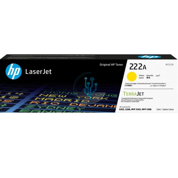 Toner HP W2222A 222a Yellow.