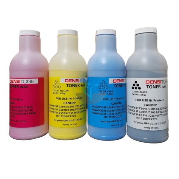 Kit De Insumos Canon 500gr Los 4 Colores Compatible