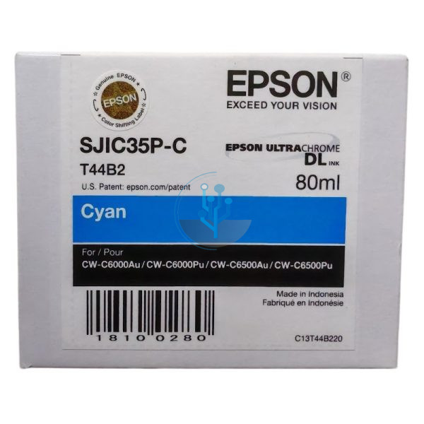 Tinta Epson T44B220 SJIC35P-C CW-C6000Au, C6500 Cian