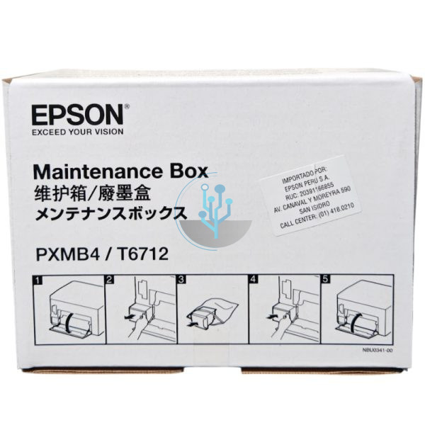Caja de Mantenimiento Epson T671200 / PXMB4 WF-6090, WF-6590