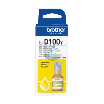 Tinta Brother [BTD100Y] Yellow DCPT530DW, DCPT730DW 5,000 Páginas