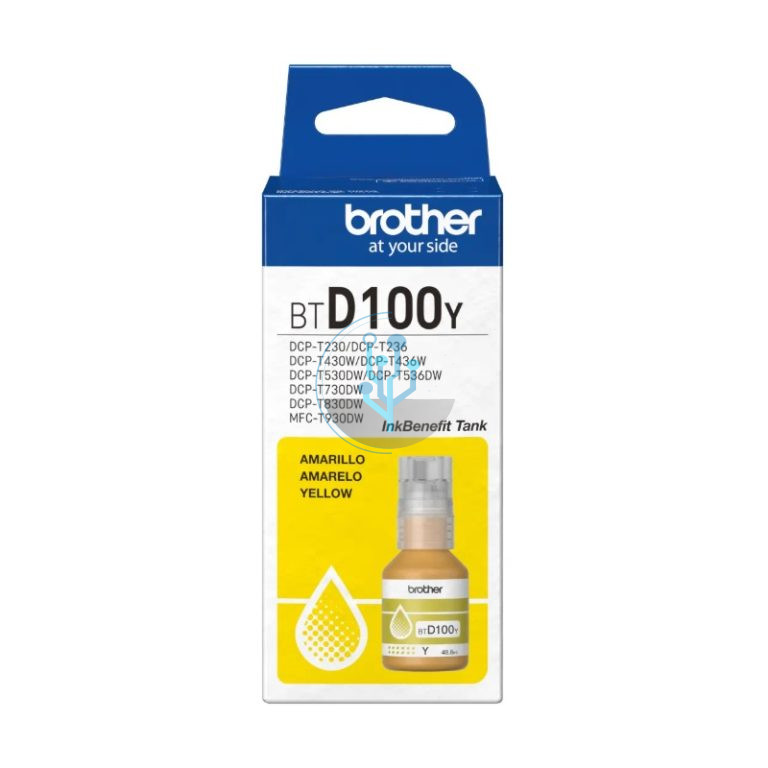 Tinta Brother [BTD100Y] Yellow DCPT530DW, DCPT730DW 5,000 Páginas