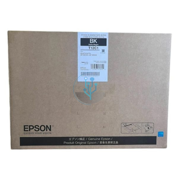 Tinta Epson T12C120 T12C WF-M5399, WF-M5899 Negro 40,000 Páginas