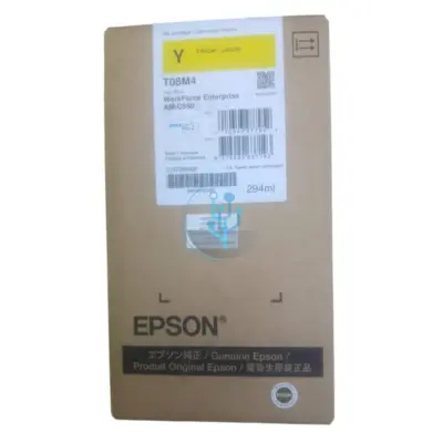 Compra el cartucho de tinta Epson T08M400 amarillo original de alta capacidad. Rendimiento de 28,000 páginas para Epson WorkForce Enterprise AM-C550.