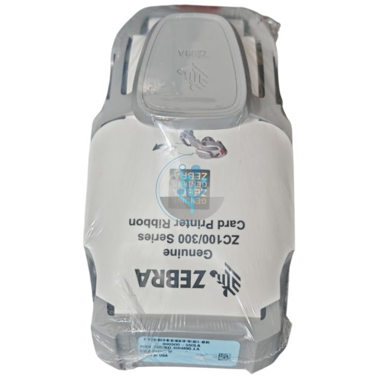 Compra el ribbon Zebra 800300-550LA original para impresora ZC300. Tecnología YMCKO, 300 impresiones a color y compatibilidad para Latinoamérica.