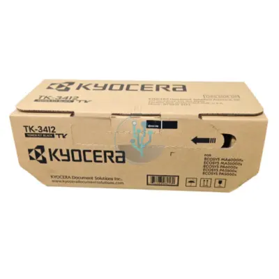 Tóner Original Kyocera TK-3412 con rendimiento de hasta 15,500 páginas.